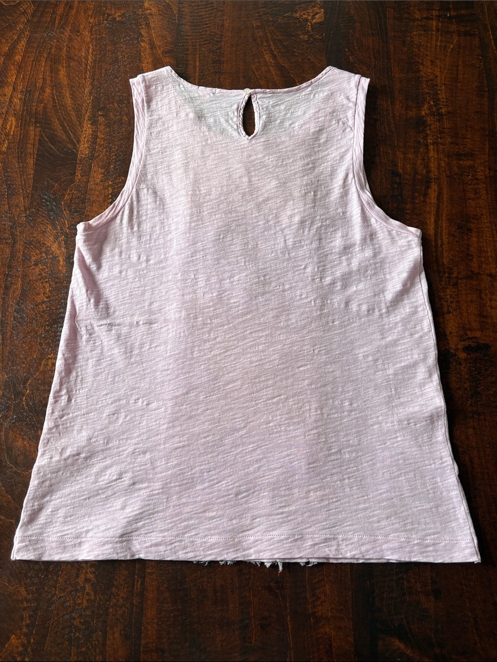 J Crew Ruffled Tank Light Pink Size Large - Picture 4 of 11